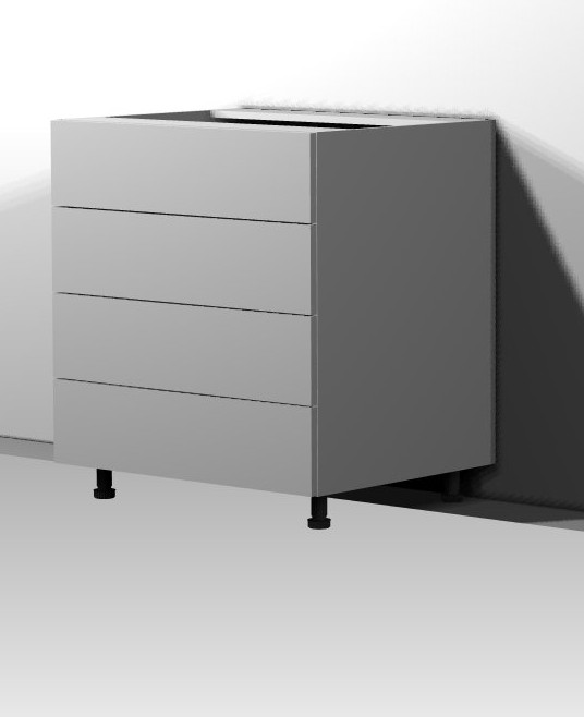 4-Drawer 30"W x 30"H x 24"D