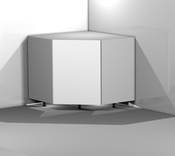 Base Diagonal Corner 33"W x 33W